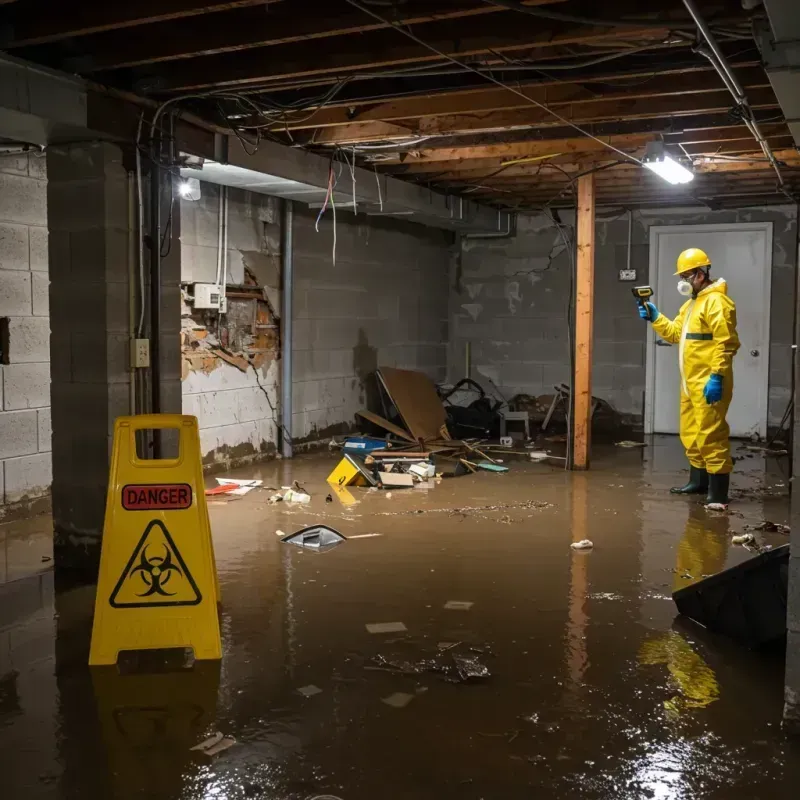 Flooded Basement Electrical Hazard in Hunterdon County, NJ Property